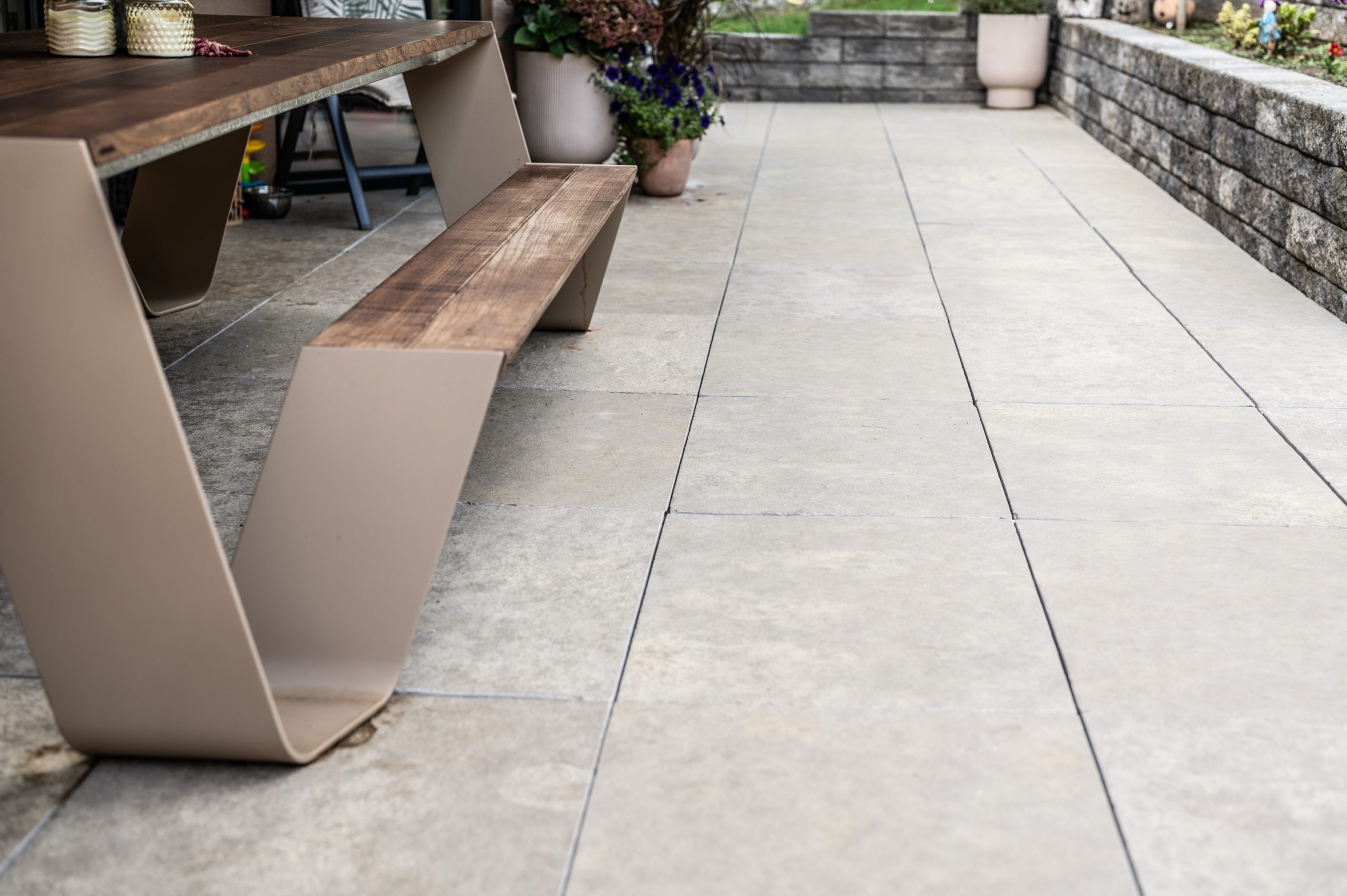 Kalkstein Atlanta "Romano" Terrassenplatte – Bild 2