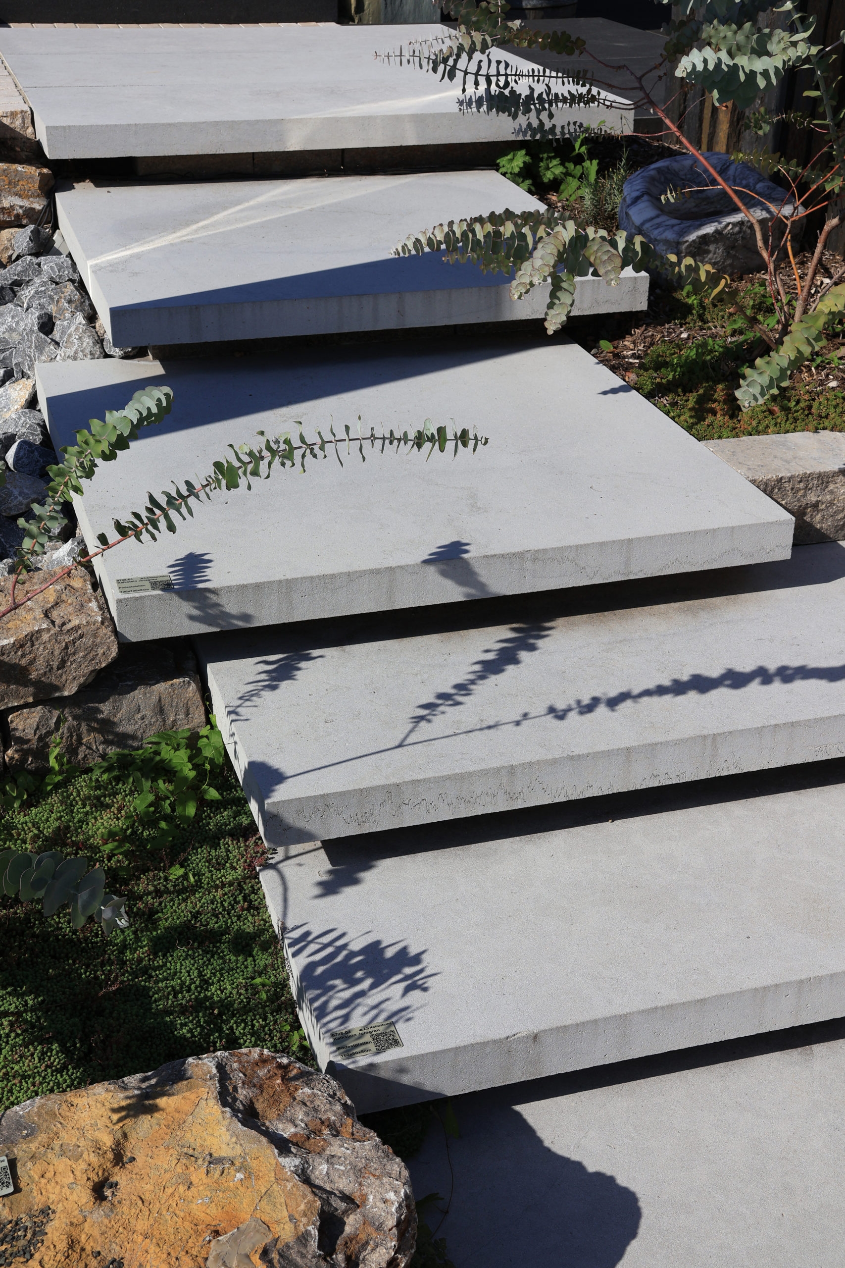 Kalkstein Juragrau Podestplatten