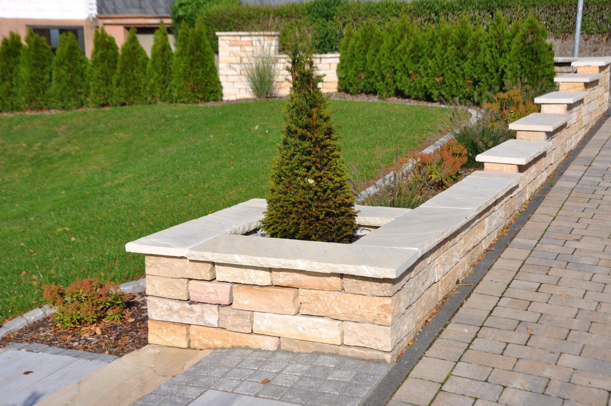 Sandstein Mint Mauerabdeckung (Lemon) – Bild 4